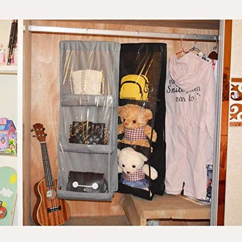 Wholesale Double layers hanging on wall home storage bag